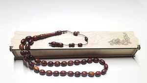 Tasbih Mala de Madera Pura con Cuentas Lisas y Elegantes, Regalo Moderno de HUMAYUN WORLD CRAFTS para Meditación Diaria - Product Image 4
