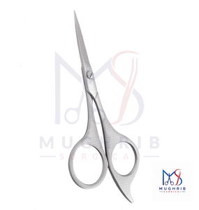 Tijeras para Bigote para Diestros EZ Trim, Acabado Mate, Hoja Recta de Acero Inoxidable Duradero, Tamaño 12 cm, Logotipo Personalizado - Product Image 2