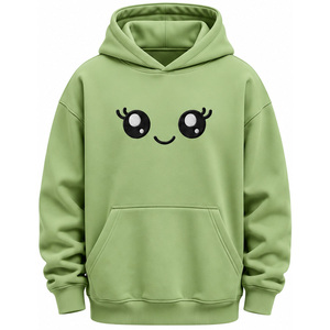 เสื้อฮู้ดดี้โอเวอร์ไซส์ผู้ชาย ผ้าฟลีซหนานุ่ม สไตล์สตรีทแวร์ ทรงปกติ ใส่สบาย เหมาะสำหรับออกกำลังกาย ปักลาย 3 มิติ - Product Image 3