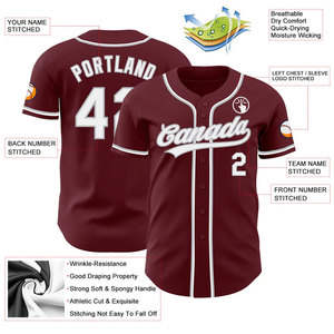 Lightweight 100% Polyester Baseball & Softball Wear High Quality Factory Baseball T Shirt Custom Baseball Jerseys with Team Logo - Product Image 2