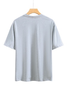 เสื้อยืดผู้ชายคุณภาพสูง ผ้าฝ้าย 100% สวมใส่สบายทุกวัน พิมพ์ลายคอเสื้อได้ตามต้องการ น้ำหนัก 160-180GSM แขนสั้น ทรงปกติ - Product Image 2