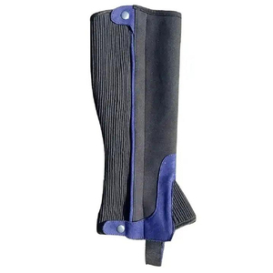 Demi-gambes en cuir de haute qualité, durables et confortables pour l'équitation, avec logo personnalisé, style équestre - Product Image 6