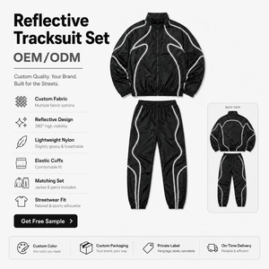 Conjunto Deportivo Unisex Azul Marino, Manga Larga, Ligero, de Nailon, para Invierno, Estilo Deportivo, Corte Regular para Adultos - Product Image 6
