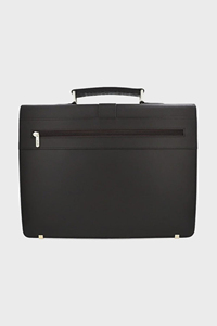 Bolso Mensajero de Cuero Genuino para Portátil, Hecho a Mano, Maletín Cruzado de Lujo Marrón Ligero con Cierre de Cremallera para Oficina - Product Image 3