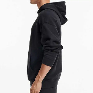 Unisex Custom Fleece Zipper-Up Hoodies Embroidered Logo Wholesale Streetwear Men Winter Sweatshirts Blank 100% Cotton <b>Waterproof</b> - Product Image 3