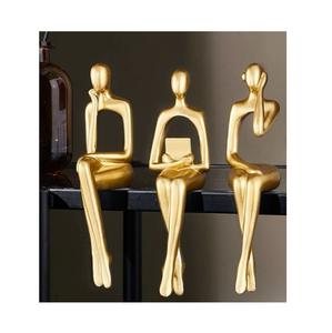 Sculpture artistique en aluminium moulé développée pour sublimer la décoration intérieure avec une forme intemporelle et un attrait métallique élégant - Product Image 2