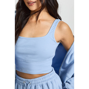Ensemble de vêtements de sport pour femmes de haute qualité, short respirant en coton molletonné, logo imprimé/brodé, sweat-shirt ample, tenue en 2 pièces - Product Image 3