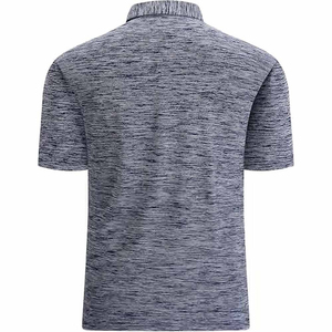เสื้อโปโลแขนสั้นผู้ชาย ผ้าถักเนื้อแน่น ทรงปกติ ระบายอากาศได้ดี สวมใส่สบาย ผ้าฝ้าย 100% สีน้ำเงินเทา ลายพิมพ์ ขายดี ใหม่ รับสกรีนโลโก้ - Product Image 2