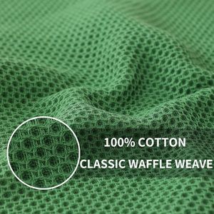 Panni da Cucina Ultra Morbidi in 100% Cotone a Nido d'Ape, Asciugatura Rapida, 30x30 cm, Confezione da 6, Verde Erba, Asciugamani Assorbenti per Pulizia - Product Image 4