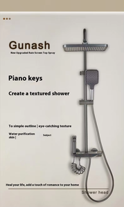 Ensemble de douche multifonction luxueux, chauffe-eau sans réservoir le <span class=keywords><strong>plus</strong></span> compact, élégant chauffe-eau électrique, nom des pièces - Product Image 3