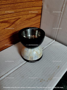 Brûleur Bakhoor en bois de résine époxy exquis élégant fait à la main arabe Mubkhar traditionnel Oud charbon de bois et aromatique Accent de décor à la maison - Product Image 2