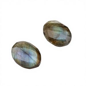 ควอตซ์ธรรมชาติพรีเมียมสีดำ ขนาด 10x14 มม. รูปทรงวงรี เจียระไนแบบบริโอเลต ขัดเงาอย่างดี พลอยเม็ดเดี่ยวสำหรับทำเครื่องประดับ คุณภาพเชื่อถือได้ - Product Image 1