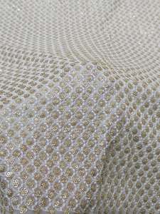 High Quality Sequin Embroidery Fabric 3D Floral Lace Fabric for Evening Dress Wedding Gown Garment - Product Image 3