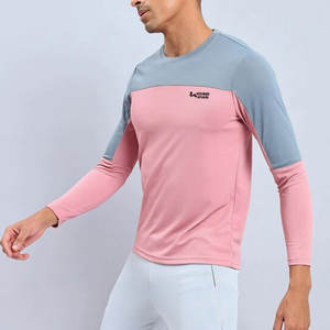 Camisetas de Yoga para Hombre de Manga Larga, 100% Algodón, Color Sólido, Ligeras, para Entrenamiento - Product Image 3