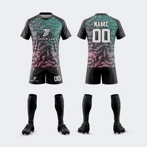 Conjunto de Uniforme de Rugby para Hombre, 100% Poliéster, Transpirable, Cintura Elástica, Nombre del Equipo Personalizado, Ecológico, Antibacteriano, Manga Corta - Product Image 6