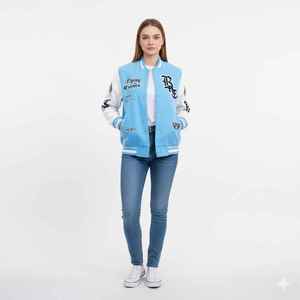 Veste universitaire personnalisée unisexe la plus vendue, style baseball, avec logo brodé, qualité supérieure, mode urbaine, fabricant d'usine - Product Image 4