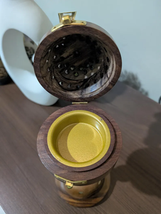 Quemador de incienso árabe de madera especial para Ramadán con soporte de incienso premium de acrílico Medkhan. - Product Image 3