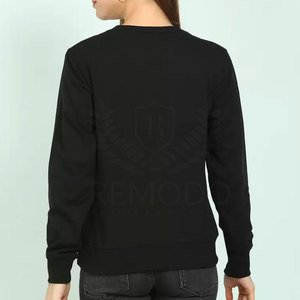 เสื้อสเวตเชิ้ตคอกลมผู้หญิงแบบสั่งทำลายพิมพ์ซับลิเมชั่น ราคาขายส่ง ผลิตจากเส้นใยฝ้ายระบายอากาศ แขนยาว เหมาะสำหรับใส่พักผ่อน - Product Image 3
