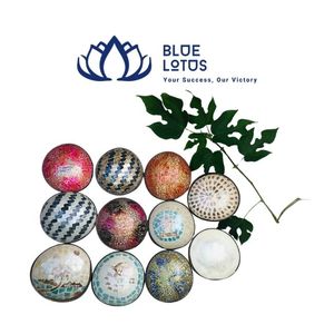 MÁS VENDIDO Tazón de Coco con Mosaico de Perlas Hecho a Mano en Vietnam, Ecológico, Diseño Clásico, Apto para Lavavajillas, para Decoración del Hogar - Product Image 1