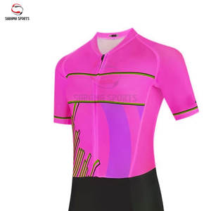 Traje de Triatlón sin Mangas, Personalizado, Transpirable, Ligero, Antibacterial, de Secado Rápido, Ecológico, Compresivo, para Ciclismo y Deportes - Product Image 4