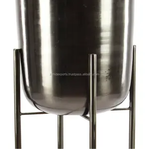 Mesa Consola de Metal de Lujo con Recubrimiento Dorado, Hecha a Mano, Calidad de Exportación, Estilo Clásico, Modelo ZE-3195L, Capacidad para 14 Macetas, 8 kg, Fabricada por Zahid - Product Image 6