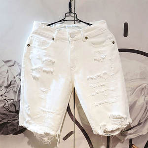 Pantalones Cortos de Mezclilla Casuales para Hombre, de Secado Rápido, Transpirables, de Cintura Media, Estilo Vintage, para Trabajo, Venta al Por Mayor - Product Image 3