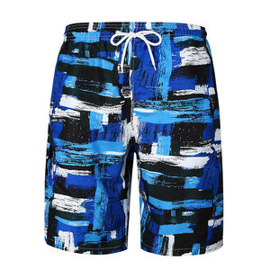 Shorts de bain pour hommes de haute qualité, style streetwear, imprimés, taille haute élastique, doux, respirants, imperméables, coupe-vent, écologiques - Product Image 6