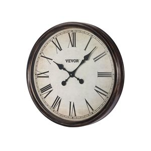 Orologio da parete silenzioso da 20 pollici a batteria con numeri romani per l'arredamento del soggiorno - Product Image 1