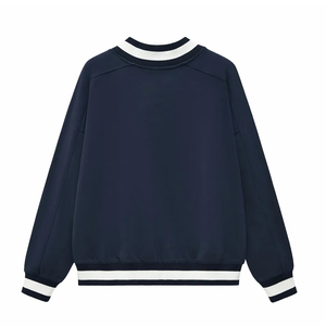 เสื้อสเวตเชิ้ตคอวีแบบยูนิเซ็กซ์ ทรงโอเวอร์ไซส์ ผ้าฝ้ายฟลีซ เรียบง่าย สไตล์ลำลอง สตรีทแวร์ วาร์ซิตี้แฟชั่น - Product Image 6