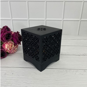Black <b>Marble</b> Look Resin Incense Burner Box Portable Arabian Mubkhar Oud Burner Metal <b>Mesh</b> Bakhoor Censer Home Fragrance Mubkhar - Product Image 2