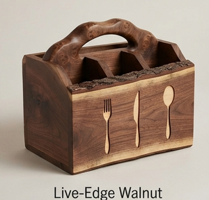 Caddie de service en bois, design personnalisé, revêtement noir en poudre, exportateur et fabricant en gros, fournitures en vrac - Product Image 6