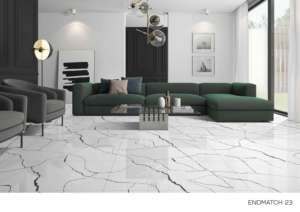 กระเบื้องพอร์ซเลนเคลือบเงาพรีเมียม ขนาด 600x1200 มม. ผิวขัดเงา สำหรับตกแต่งผนังและพื้น ภายในและภายนอกอาคาร ดีไซน์ทันสมัย - Product Image 3