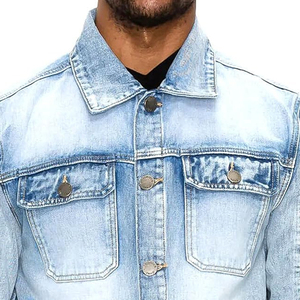 Mens Trendy Denim Jacket Relaxed Fit Premium Cotton Street Fashion Outerwear with High Quality Fabric - Product Image 4