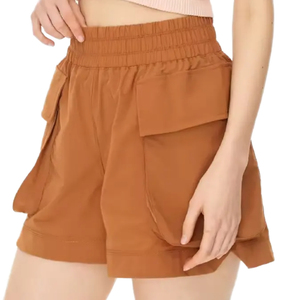 Nouveaux shorts cargo décontractés pour femmes, design personnalisé, séchage rapide, respirants, couleur unie, coupe classique, OEM - Product Image 1