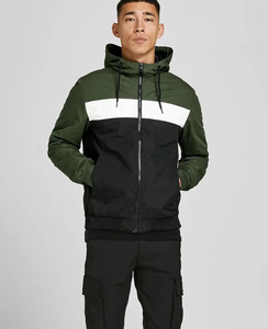 OEM Custom Double Layer Camo and Blank Windproof Zip up Nylon Running Sports Windbreaker Jacket for Men - Product Image 5