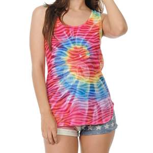 Camisetas sin mangas de punto acanalado morado para mujer, ajustadas, con diseño de logotipo personalizado, alta elasticidad, transpirables y de secado rápido - Product Image 4