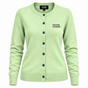 Women's Long Sleeve Knit <b>Cardigan</b> Custom Apparel Supplier Button Closure Ribbed Waist Casual Sweater Wholesale Clothing Range - Product Image 1