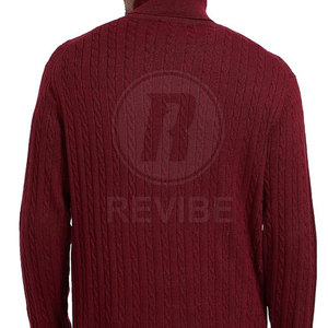 Pull d'hiver pour homme de qualité supérieure, en polyester, doux et confortable, avec logo sur le devant, prix direct usine - Product Image 5
