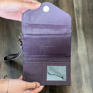 Cartera de Mano Mini de Cuero Vacuno Genuino de Lujo para Mujer, con Diseño Floral, Estilo Western, Tarjetero, Protección RFID, para Viaje - Product Image 6