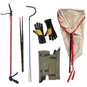 6 PCS rắn kit mới chuyên nghiệp rắn Catcher kẹp herpetology bò sát xử lý công cụ hợp kim kim loại rắn móc sản phẩm vật nuôi - Product Image 5