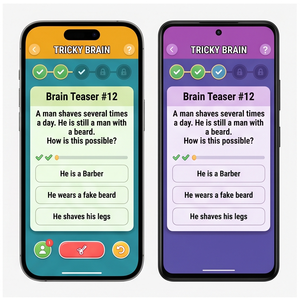 Application de jeu de devinettes Royalcraft – Casse-têtes, défis de puzzles, questions de logique et jeux mentaux amusants pour iOS/Android et MAC - Product Image 2