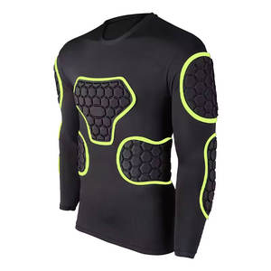 Nuevo Diseño de Camiseta de Entrenamiento de Fútbol Protectora, Manga Larga, para Portero, Uniforme de Poliéster, Colorido, Manga Corta - Product Image 4