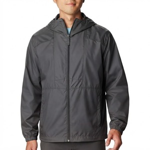 Men's Hooded Windproof Puffer <b>Jacket</b> Lightweight <b>Zip</b> <b>Up</b> Casual Outdoor Autumn Wear Solid Color Polyester Shell - Product Image 4