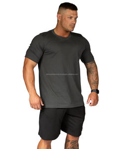 เสื้อยืดออกกำลังกายทรงโอเวอร์ไซส์สำหรับผู้ชาย ดีไซน์โดดเด่น ผ้าฝ้าย 100% ระบายอากาศได้ดี ซักแบบ Acid Wash พร้อมโลโก้สั่งทำ ราคาถูกและขั้นต่ำในการสั่งซื้อน้อยที่สุด - Product Image 1