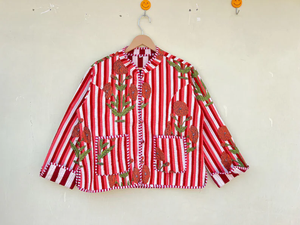 Chaqueta de Invierno India Hecha a Mano 100% Algodón Ecológico, Acolchada, Antiarrugas, Transpirable, de Secado Rápido, con Bolsillo Delantero, Corte Regular - Product Image 5