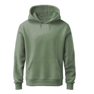 Sweat-shirt à capuche pour homme, hiver, manches longues, tissu respirant, design avec poche, pull-over, couleur unie, écologique, service OEM - Product Image 2