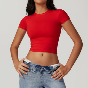 Dropshipping: Ropa Deportiva para Mujer, Tops Cortos de Gimnasio con Logotipo Personalizado, Ropa de Yoga, Ropa de Pilates, Camisetas Deportivas Cortas para Mujer - Product Image 2