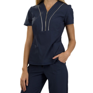 Nouvelles Tunique Uniformes de Spa Brodées Personnalisées avec LOGO, Tenues de Travail pour Esthéticiennes, Blouses d'Uniforme pour Salons de Beauté et SPA pour Femmes - Product Image 1