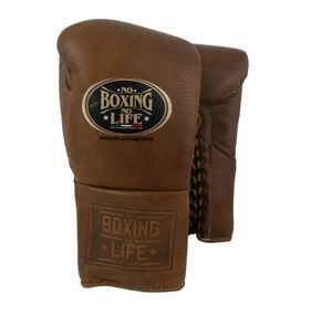 No Boxing No Life Gants de boxe professionnels en cuir PU lacés imperméables durables respirants pour l'entraînement - Product Image 2