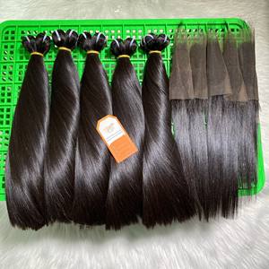 Top vente en gros prix d'usine faisceau droit d'os 100% extensions de cheveux humains vietnamiens de qualité de luxe brut - Product Image 1